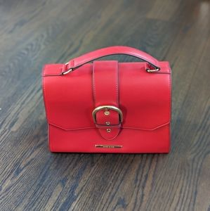 ANNE KLEIN buckle red cross body bag